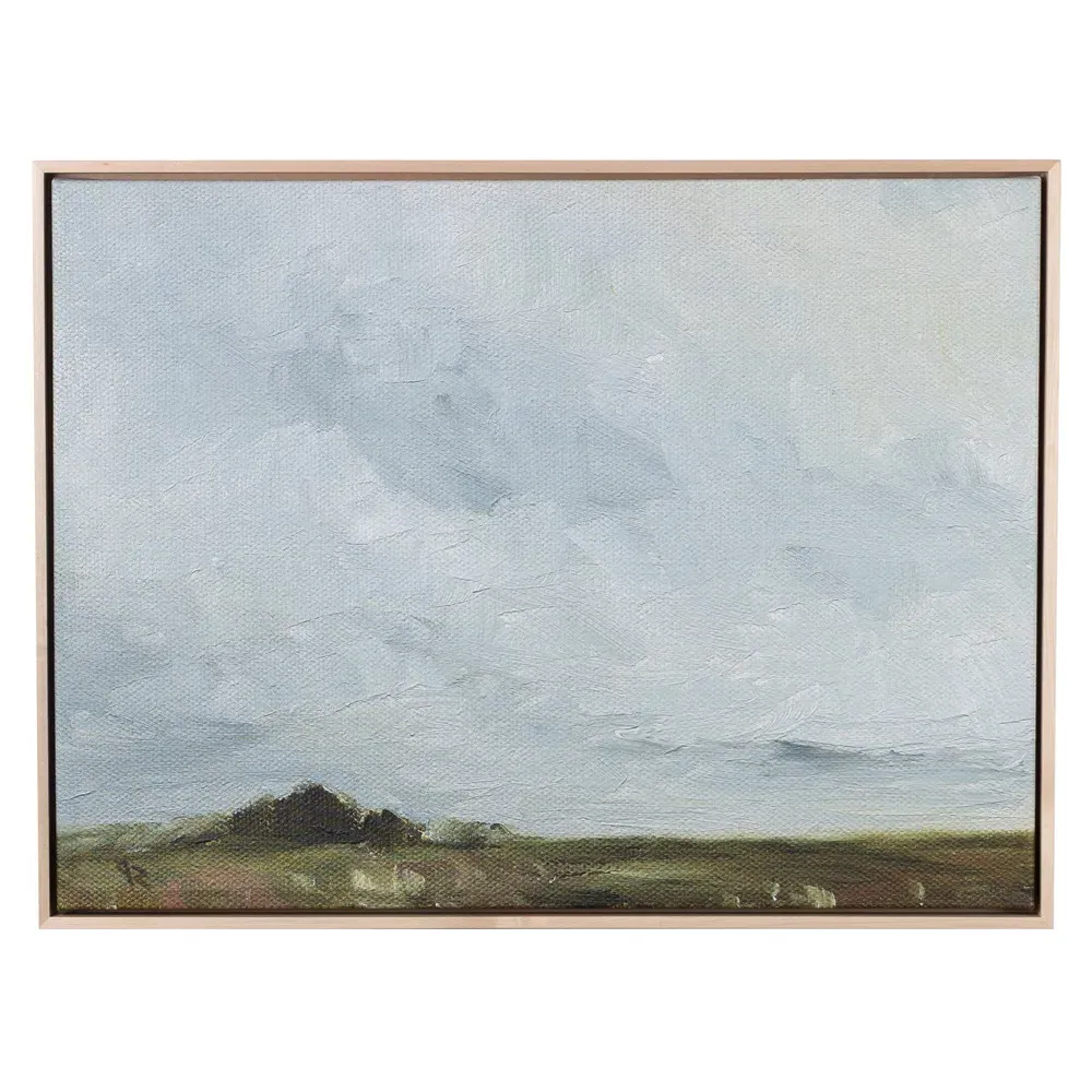 Farmland Painting 24x32 - Blue, Canvas image