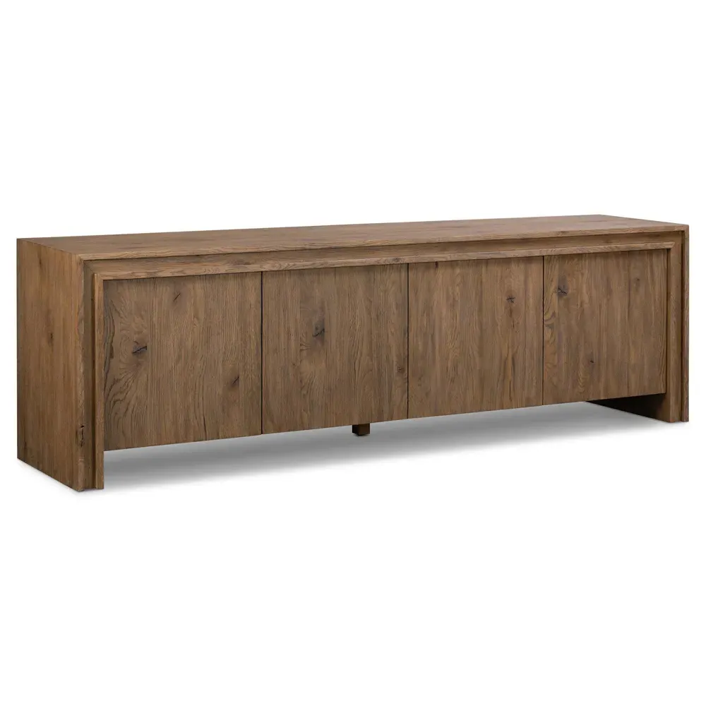 Faron Media Console - Brown, Oak