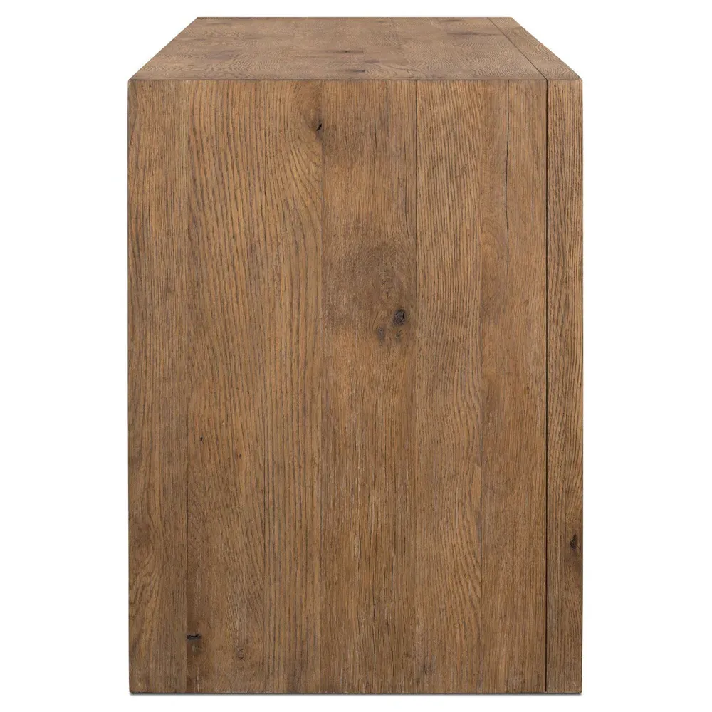 Faron Media Console - Brown, Oak