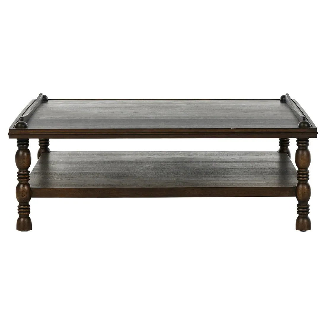 Farrah Square Coffee Table with Storage - Dark Brown, Oak image