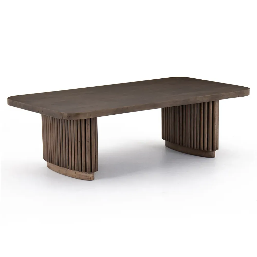 Farvald Rectangular Coffee Table - Brown, Reclaimed Wood