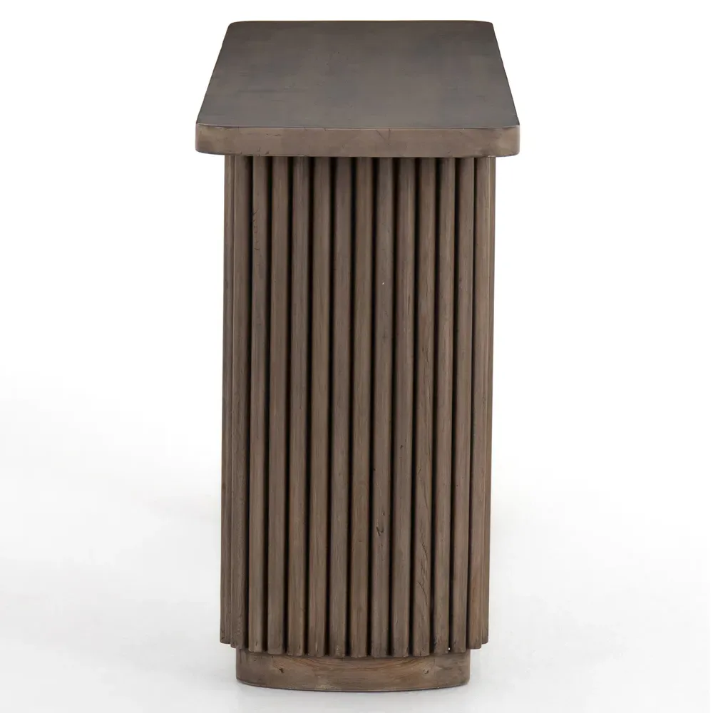 Farvald Rectangular Console Table - Brown, Reclaimed Wood