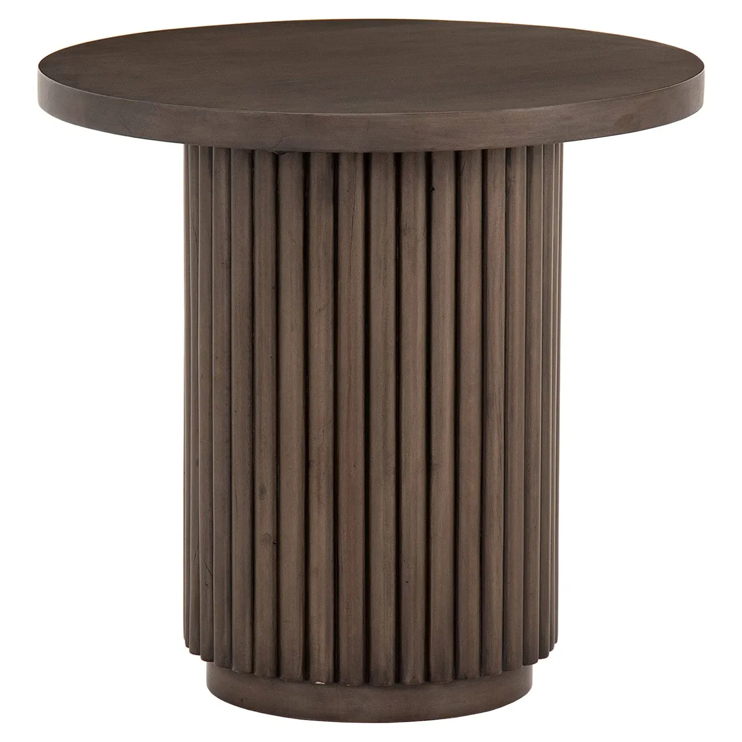 Farvald Round End Table - Brown, Reclaimed Wood image