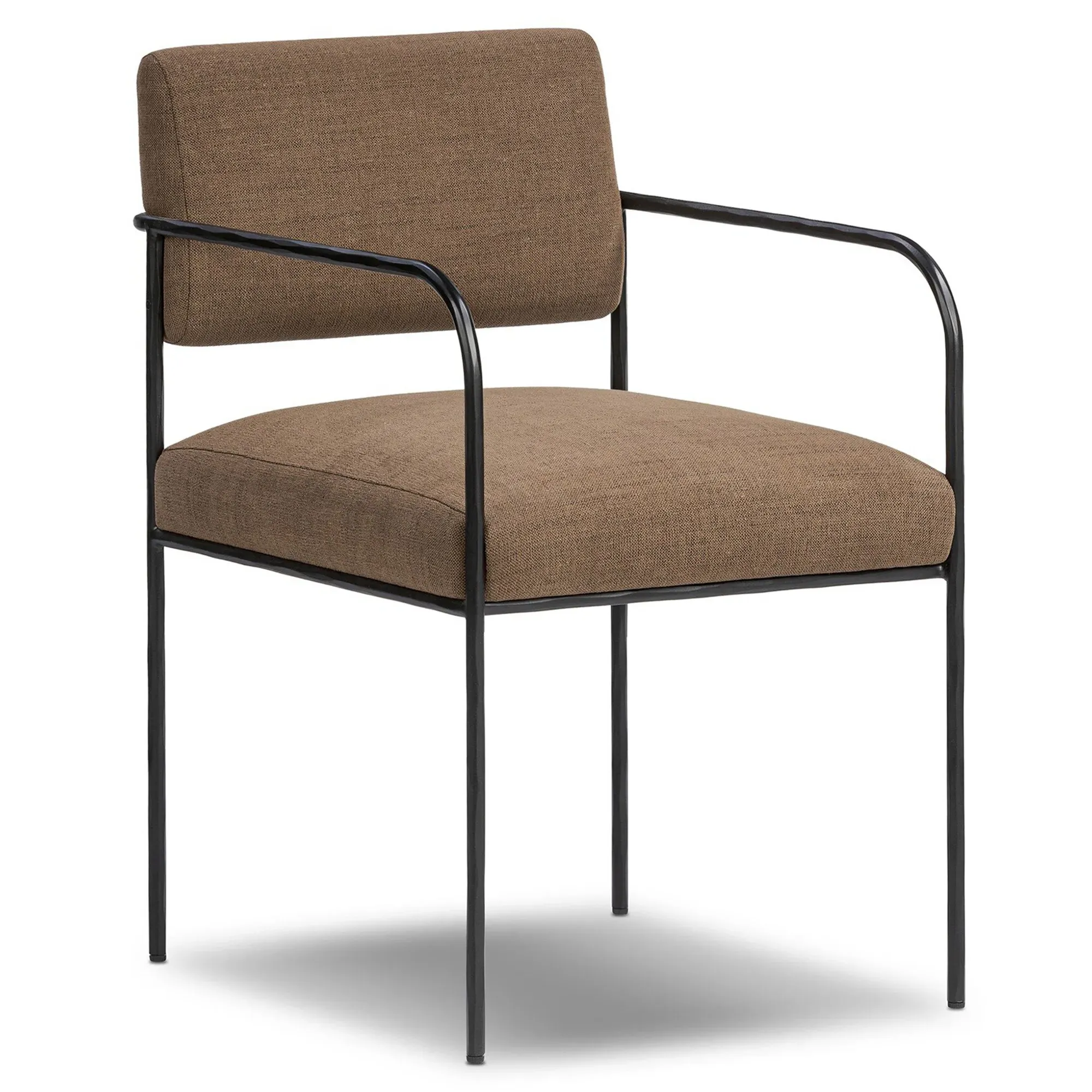 Faryn Dining Arm Chair - Brown, Iron