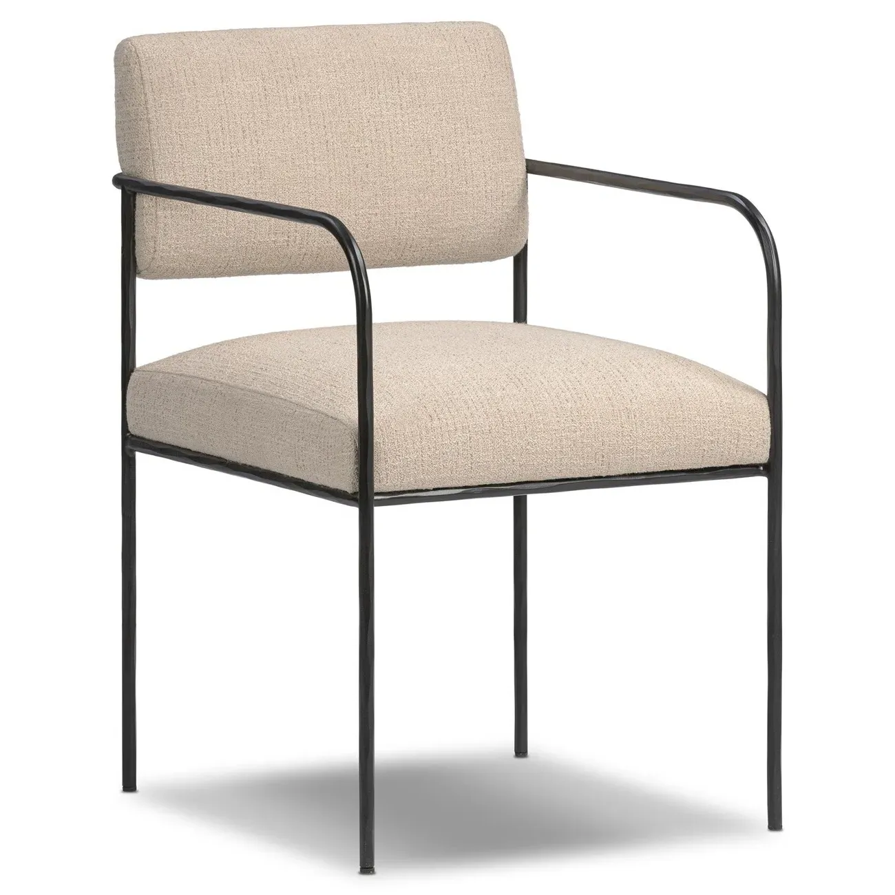 Faryn Dining Arm Chair - Cream, Iron