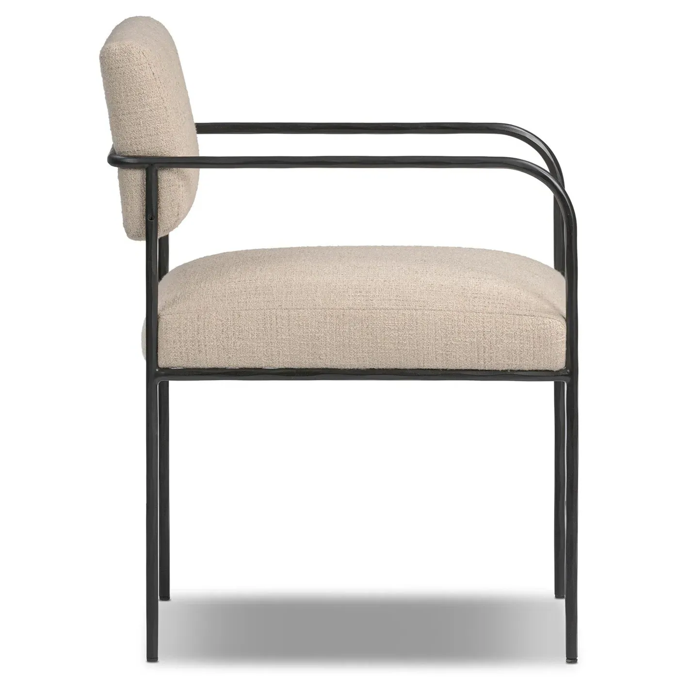 Faryn Dining Arm Chair - Cream, Iron