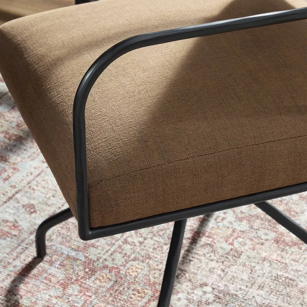 Faryn Office Chair - Brown, Performance Fabric