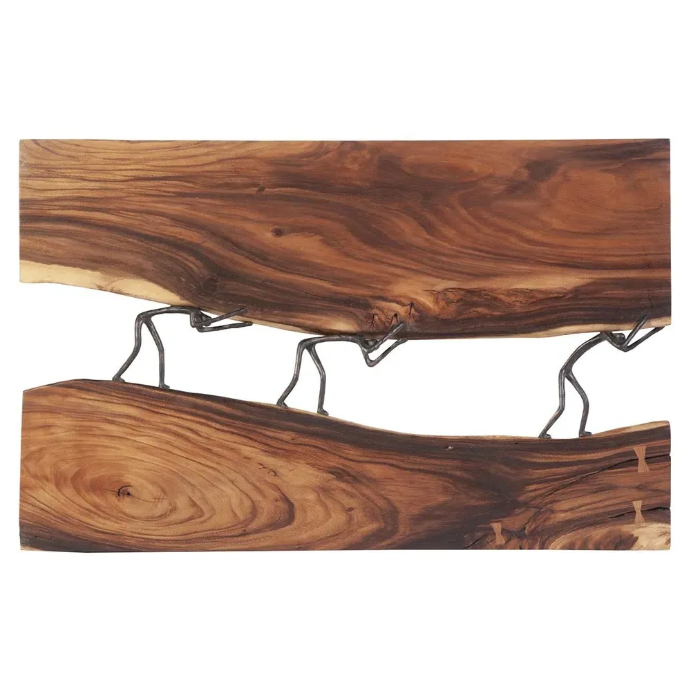 Fay Wall Sculpture - Natural, Chamcha Wood image