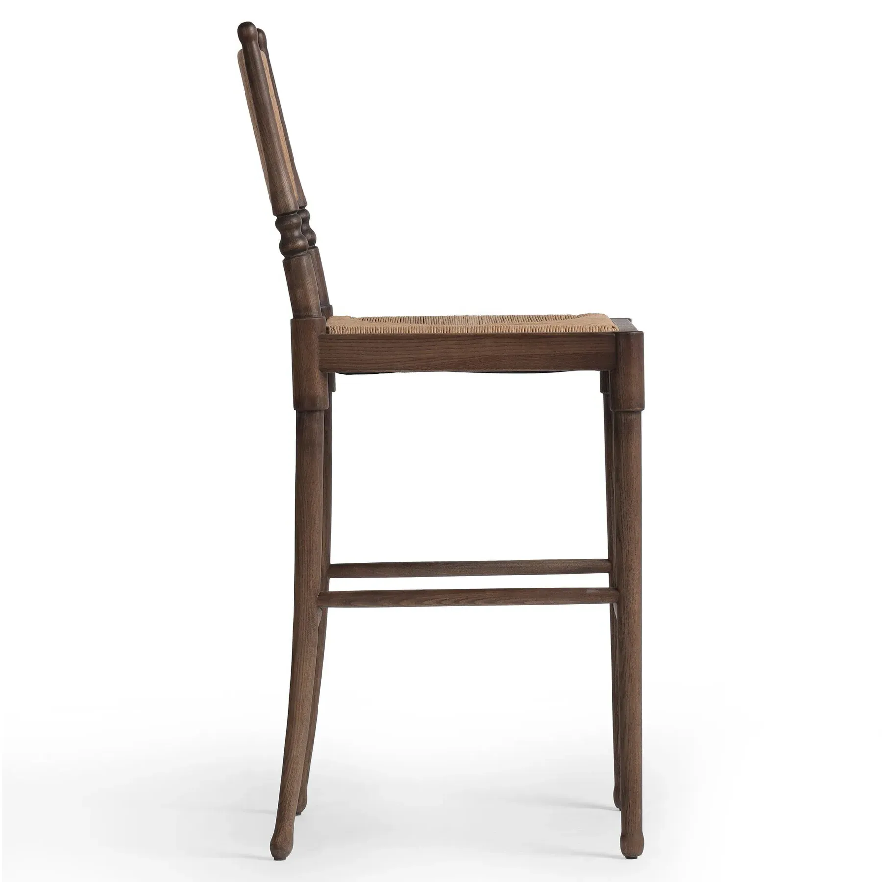 Fayth Bar Stool - Antique Walnut, Ash Wood