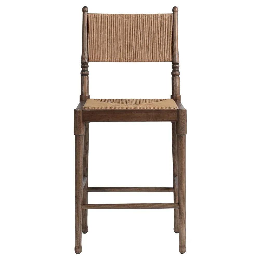 Fayth Counter Stool - Antique Walnut, Ash Wood