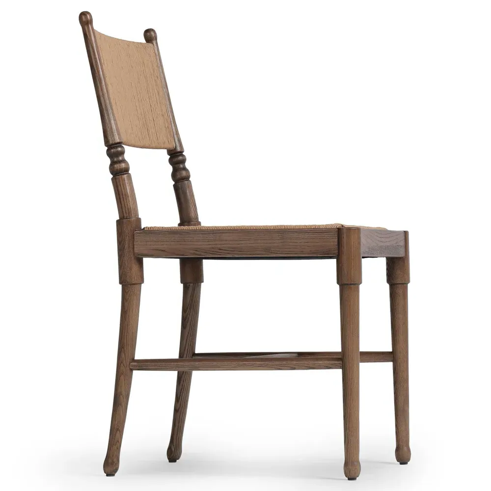 Fayth Dining Chair - Antique Walnut, Ash Wood