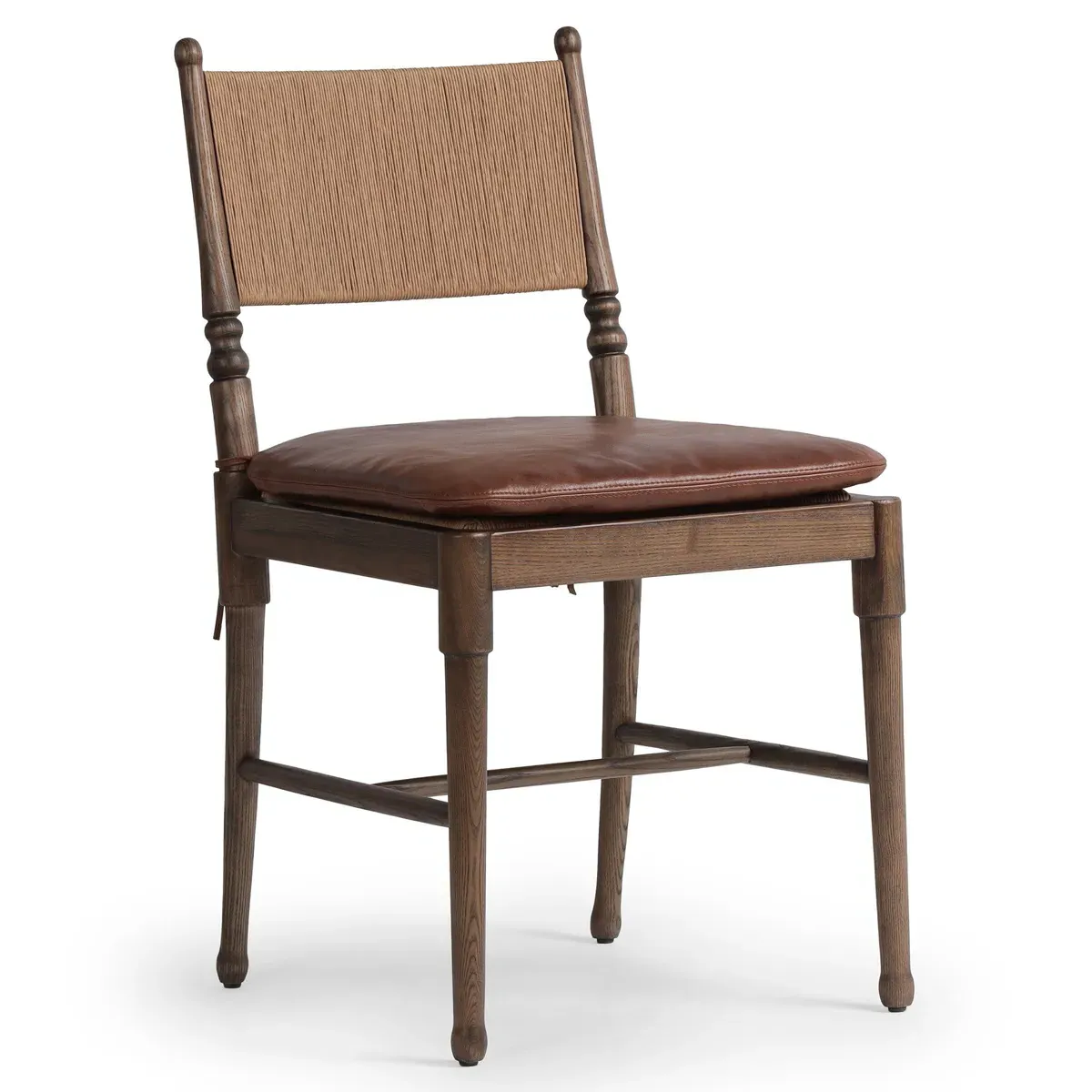 Fayth Dining Chair - Dulane Mahogany, Leather