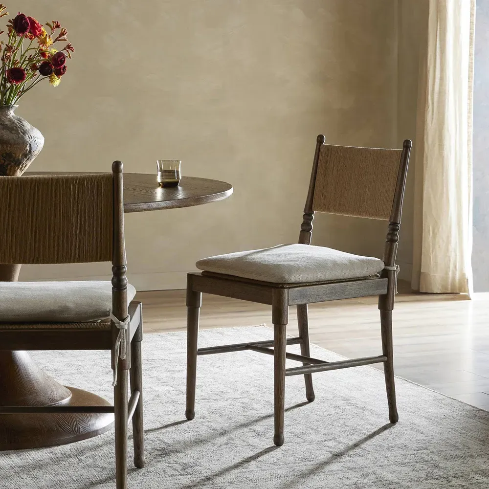 Fayth Dining Chair - Dulane Mahogany, Leather