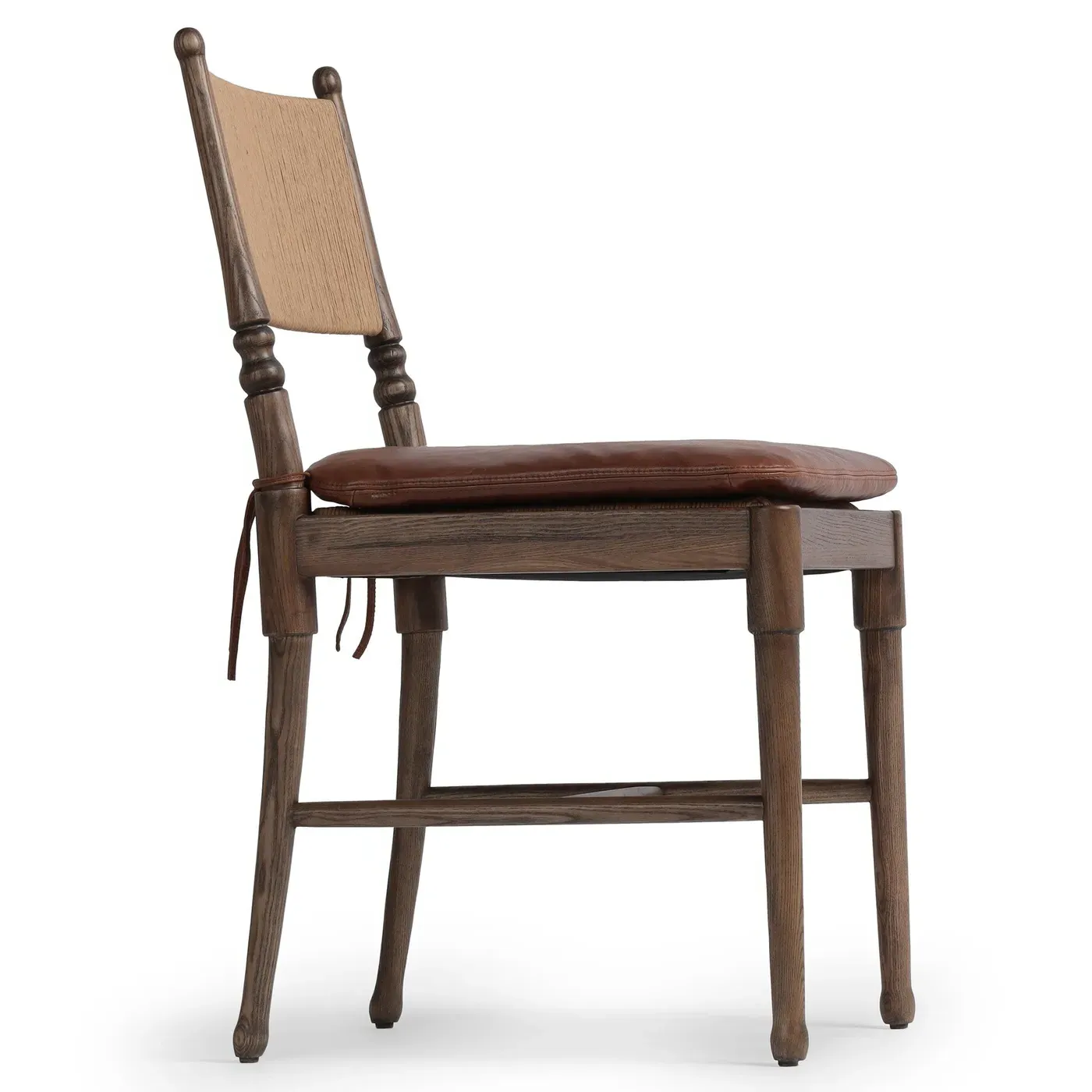 Fayth Dining Chair - Dulane Mahogany, Leather