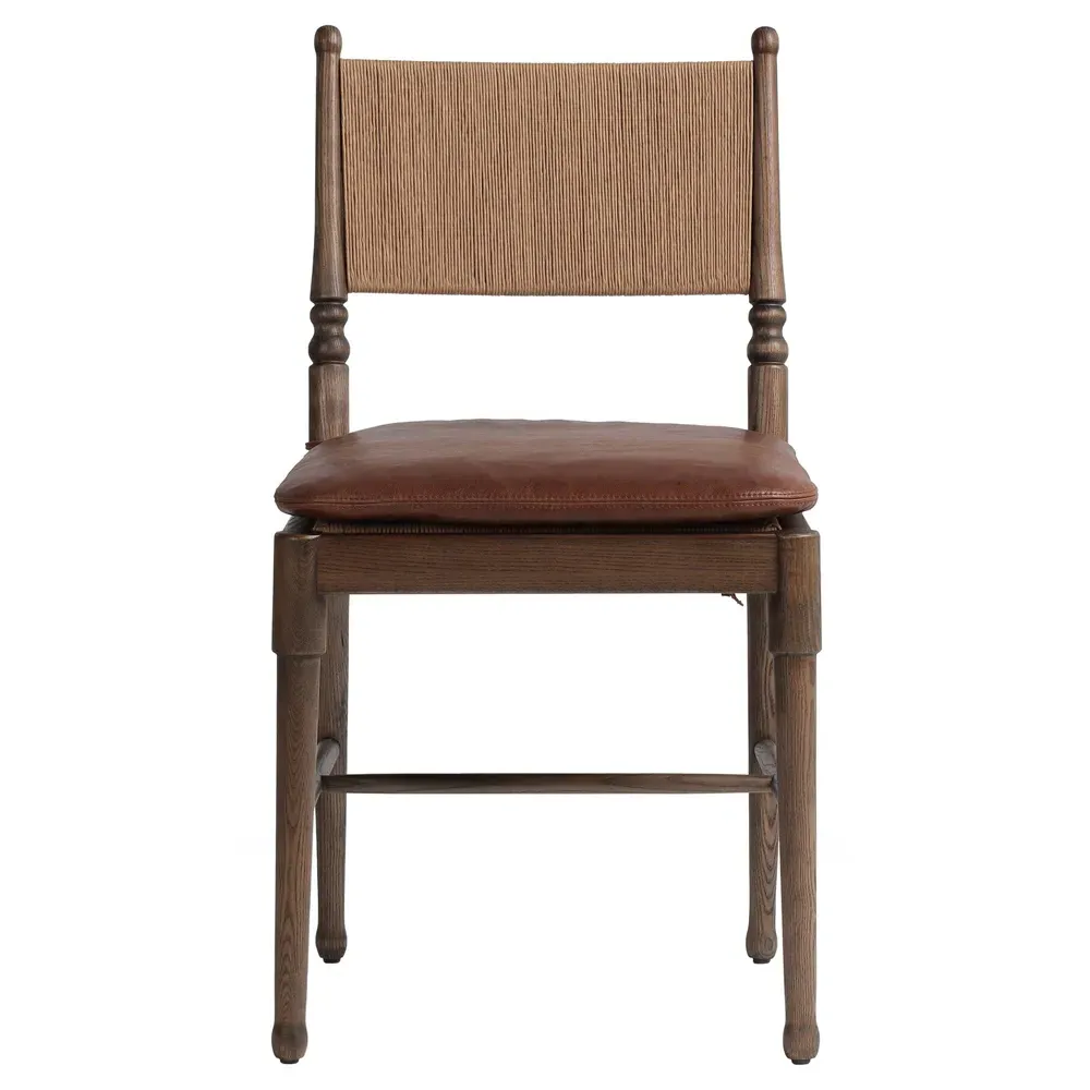 Fayth Dining Chair - Dulane Mahogany, Leather image