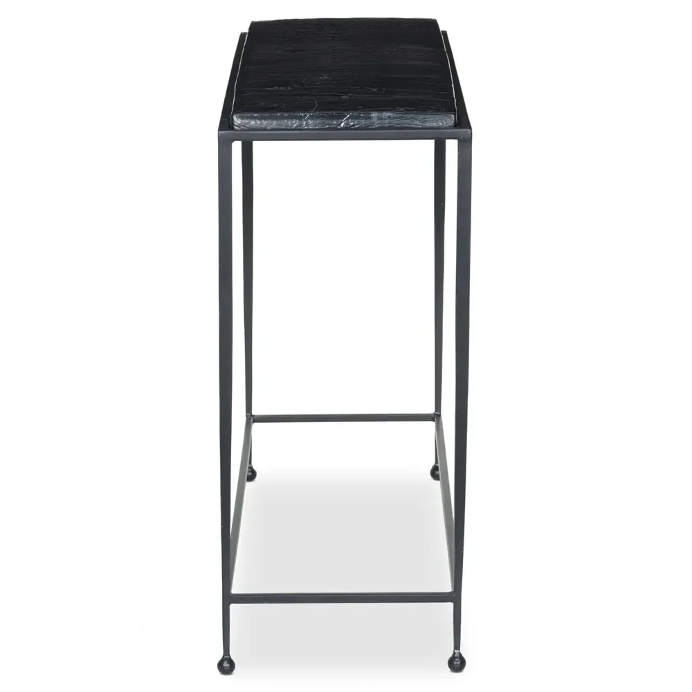 Fector Console Table - Black, Glass