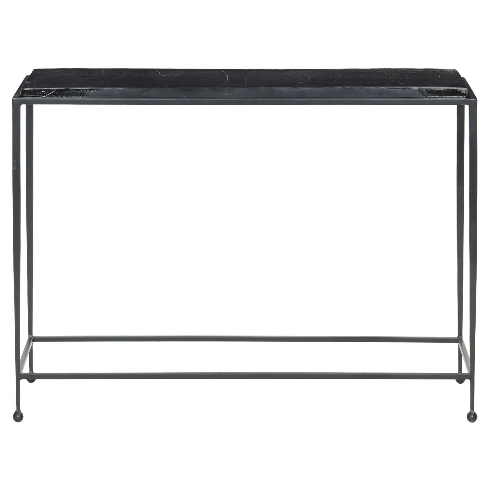 Fector Console Table - Black, Glass