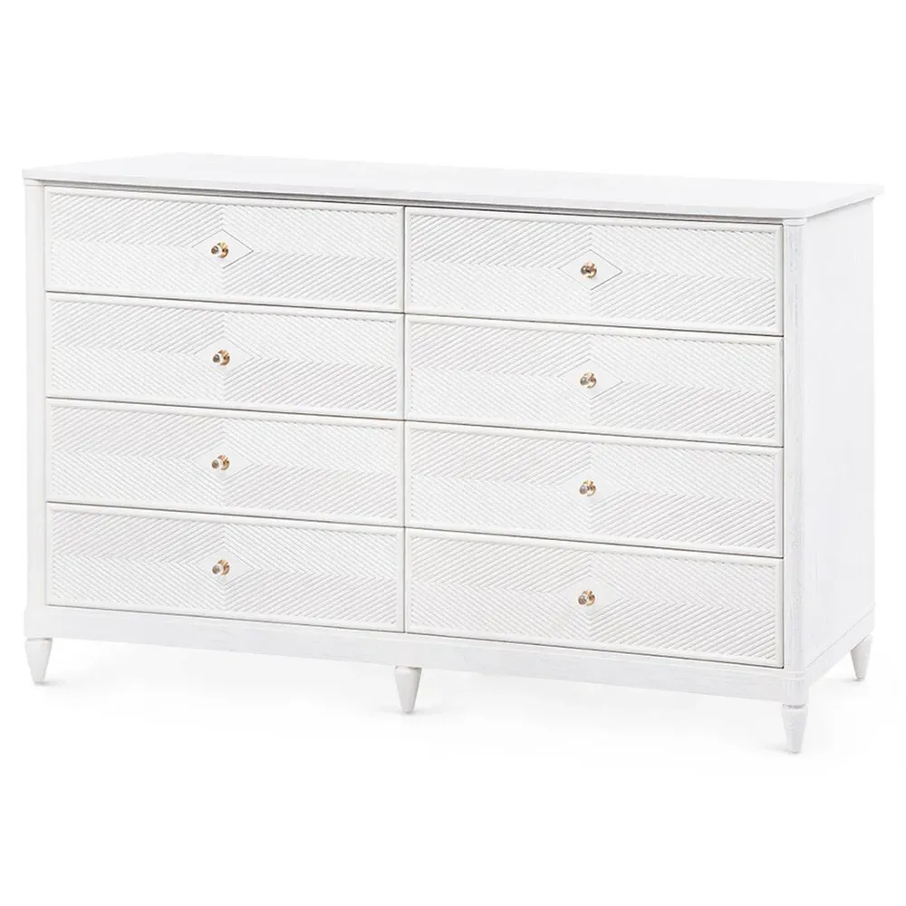 Felicity Double Dresser - White, Oak