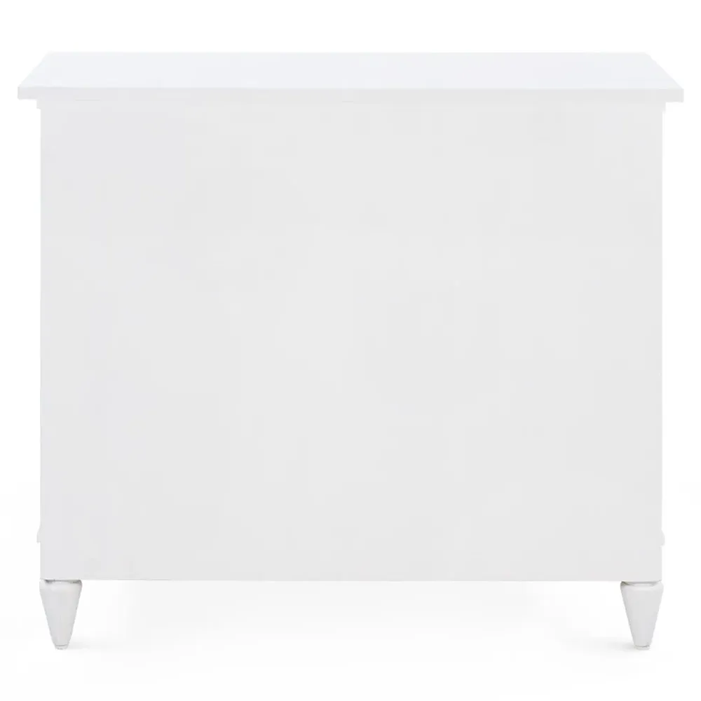 Felicity Rectangular End Table - White, Oak