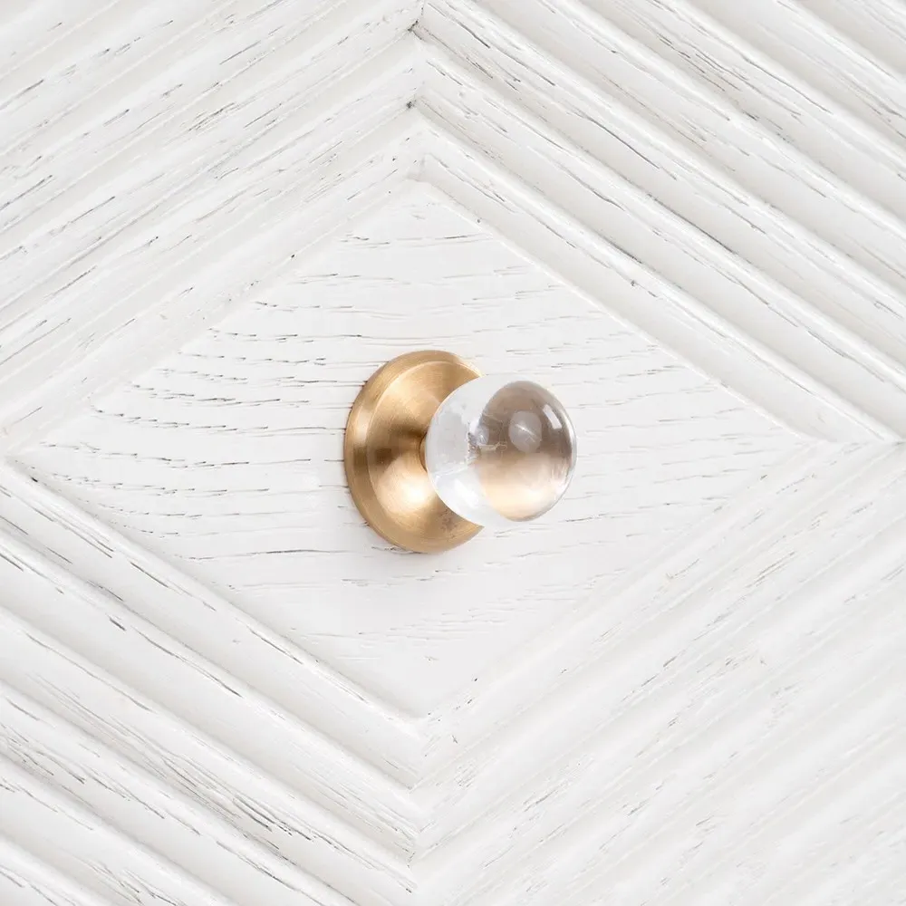 Felicity Rectangular End Table - White, Oak