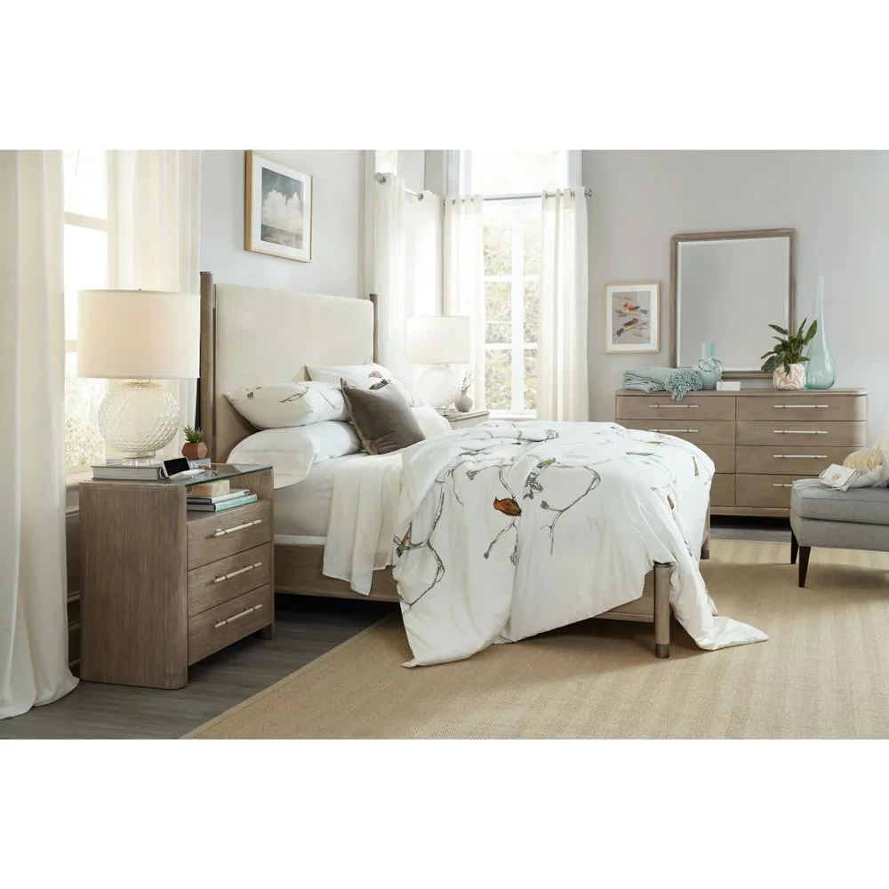 Felina California King Bed Frame - Beige, Oak