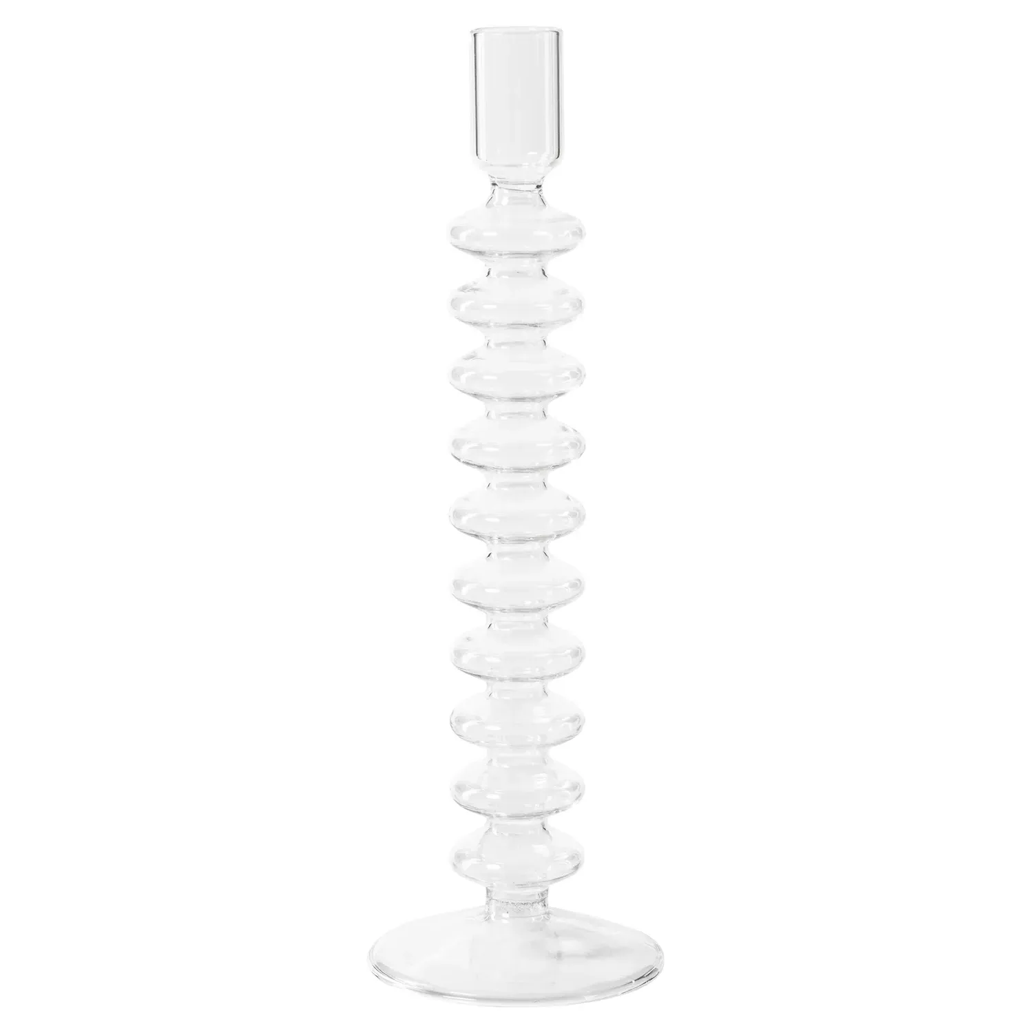 Felina Glass Candlestick Set of 4 - Clear