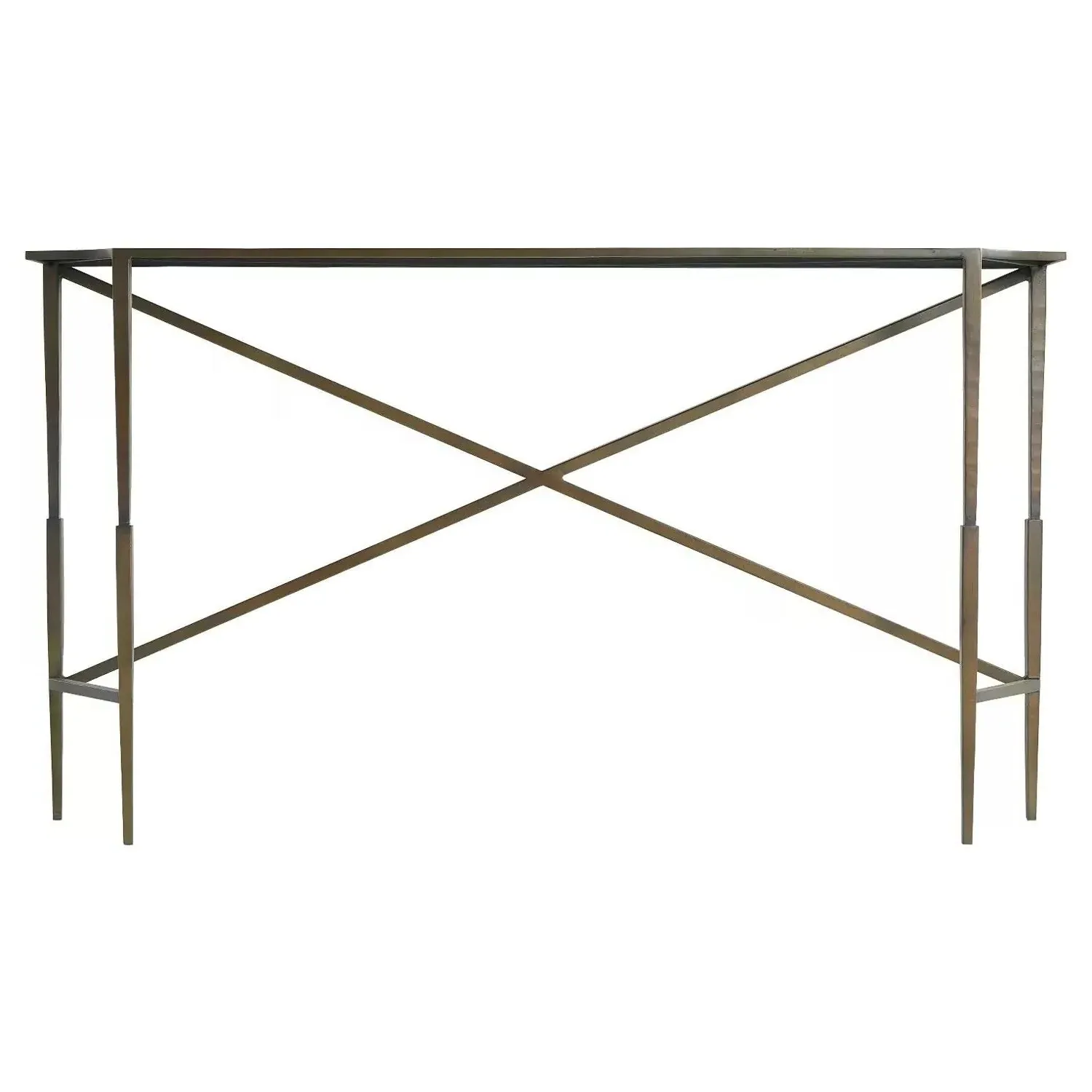 Fennick Rectangular Console Table - Bronze, Iron