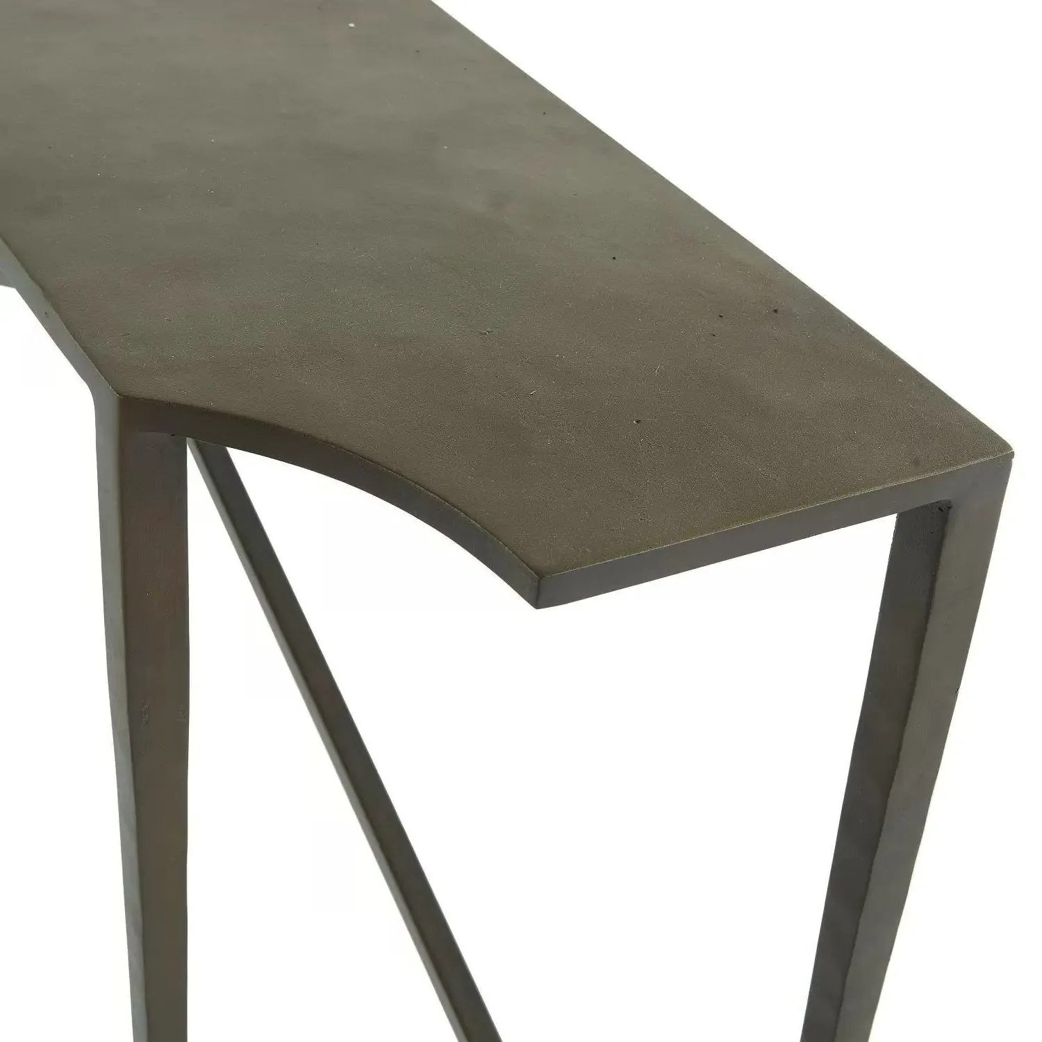 Fennick Rectangular Console Table - Bronze, Iron