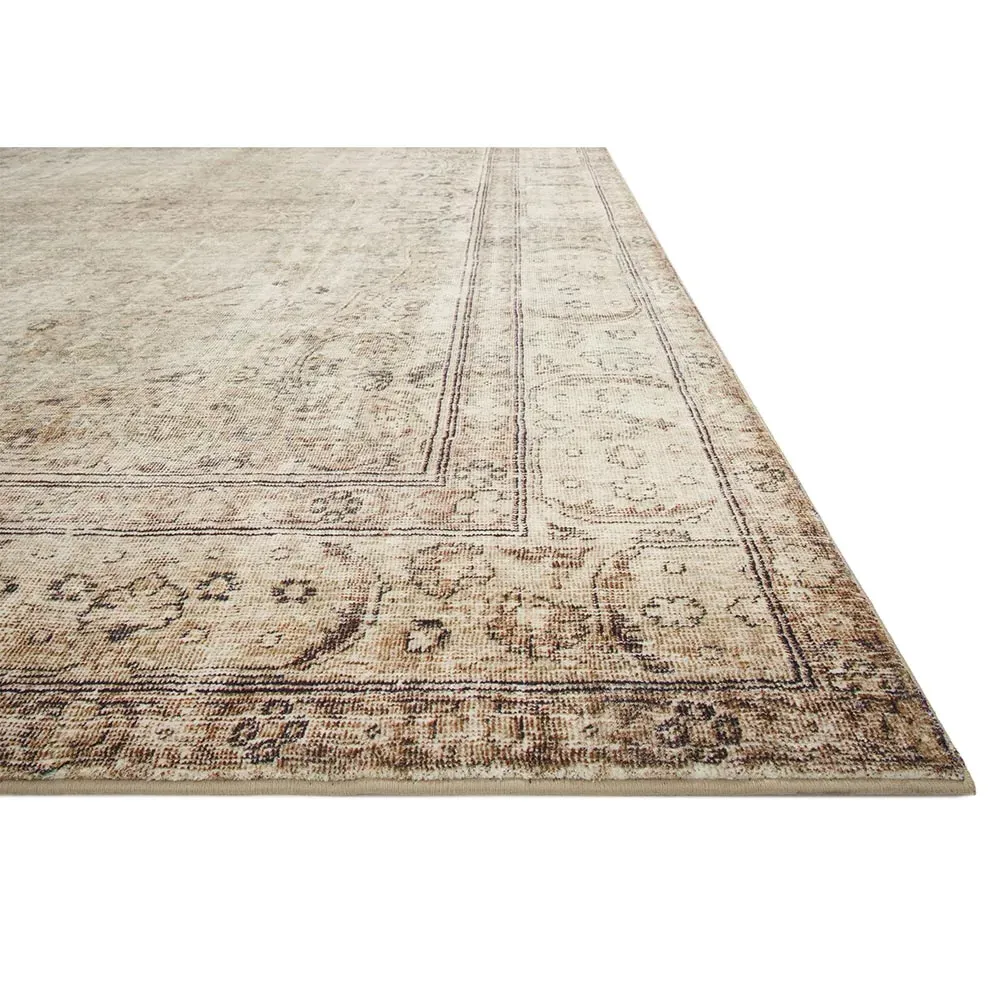 Fenra Patterned Rug Sample - Brown, Polyester