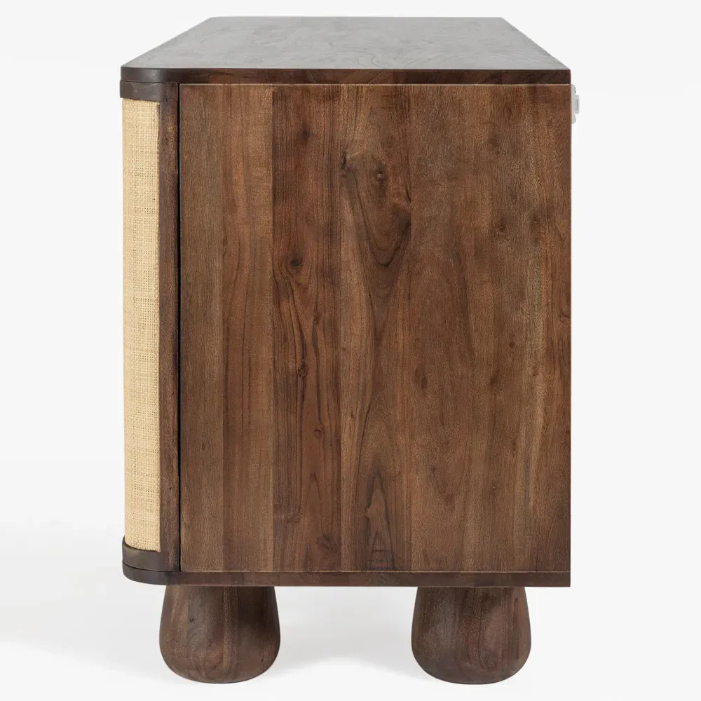 Fenrir Buffet - Brown, Grass Cloth