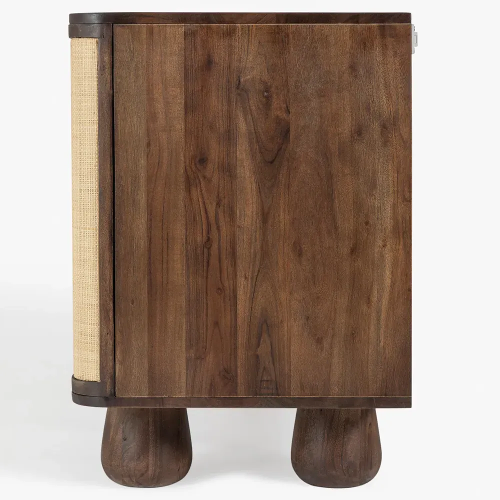 Fenrir Buffet - Brown, Grass Cloth