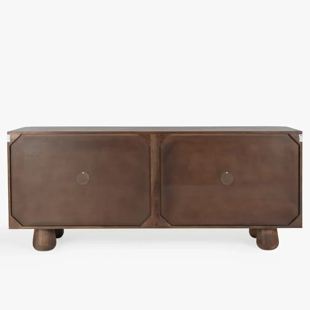 Fenrir Buffet - Brown, Grass Cloth