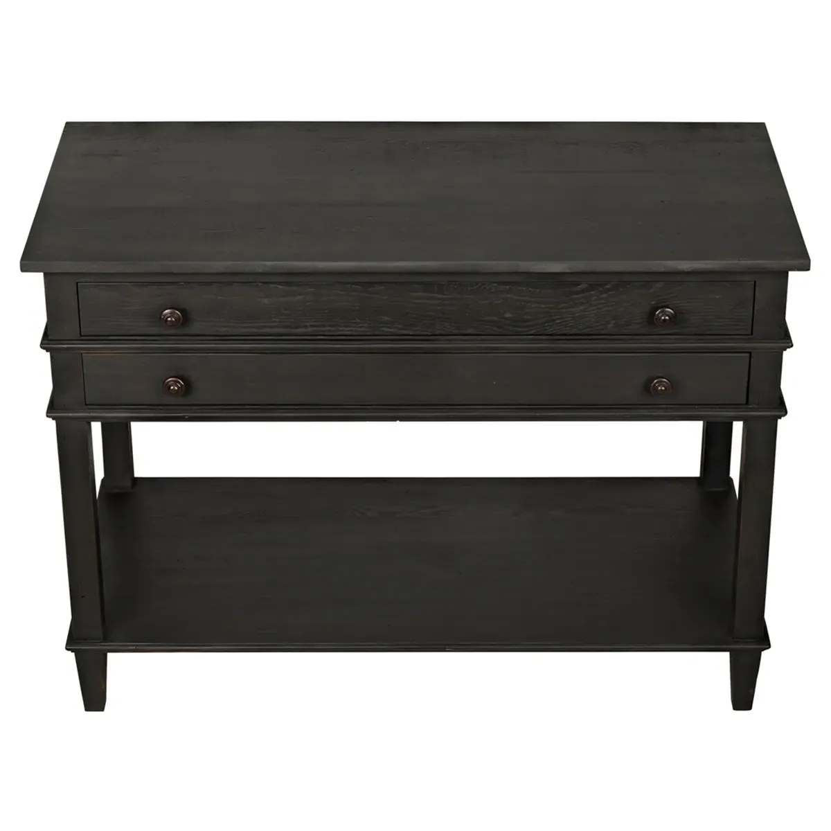 Fermin Wide Nightstand - Black, Reclaimed Wood