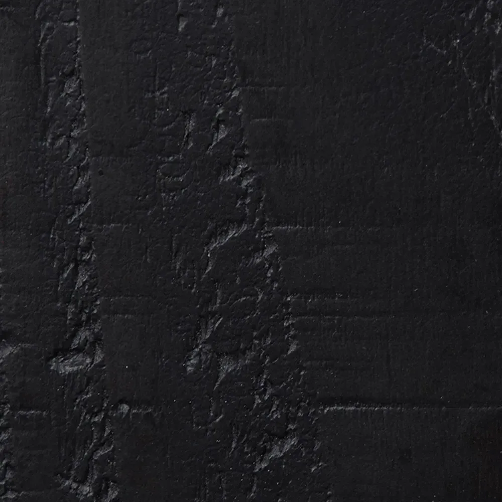 Fermin Wide Nightstand - Black, Reclaimed Wood