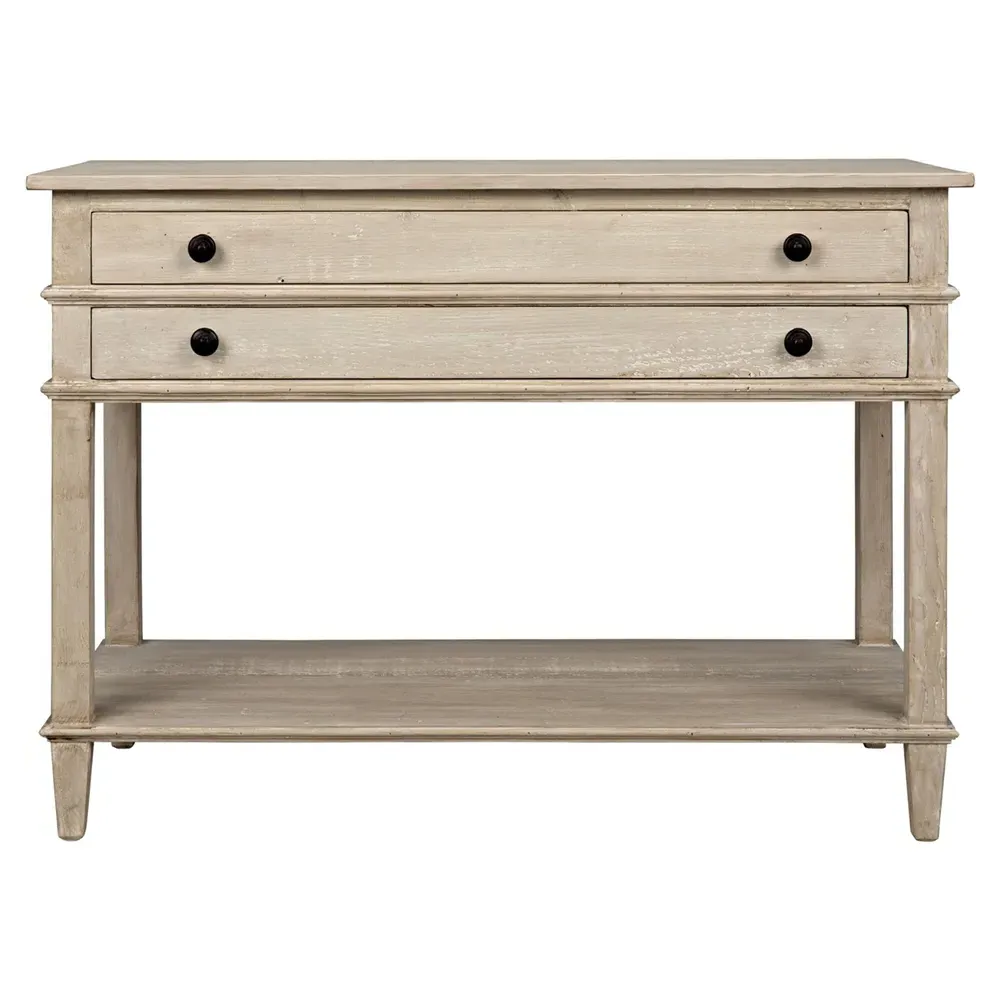 Fermin Wide Nightstand - Grey, Reclaimed Wood