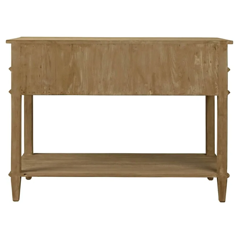 Fermin Wide Nightstand - Light Brown, Reclaimed Wood