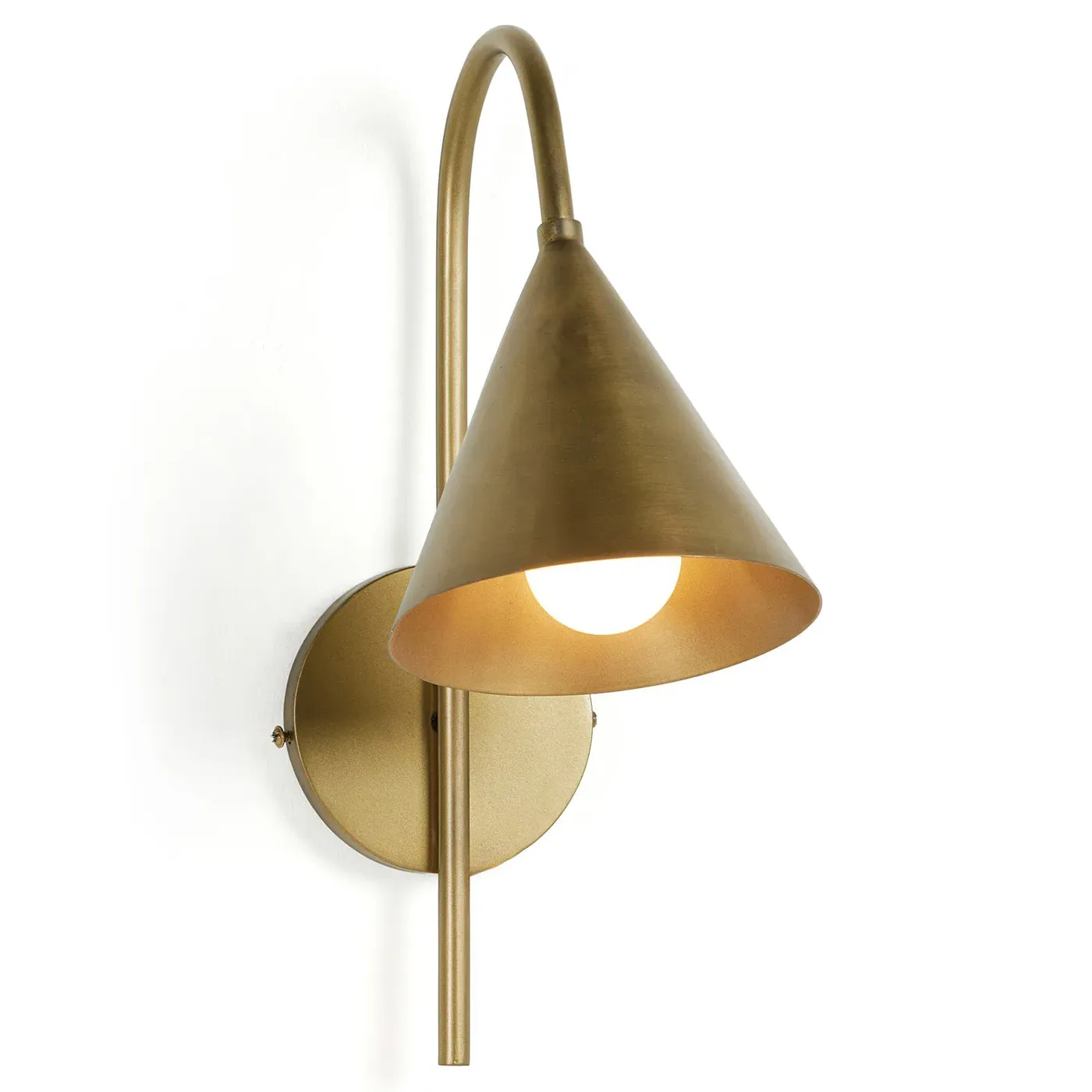 Fernanda Armed Sconce - Light Antique Brass, Iron