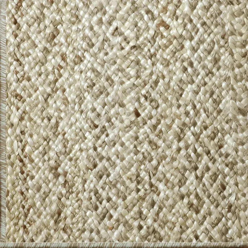 Fibreworks Arlo Braided Jute Rug Sample - Light Oat