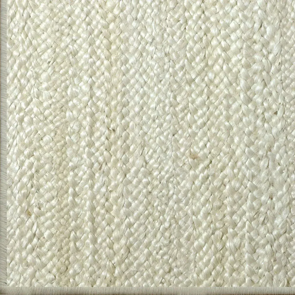 Fibreworks Arlo Braided Jute Rug - White