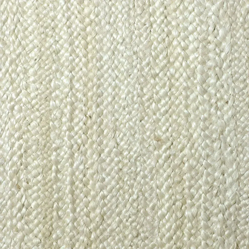 Fibreworks Arlo Braided Jute Rug - White