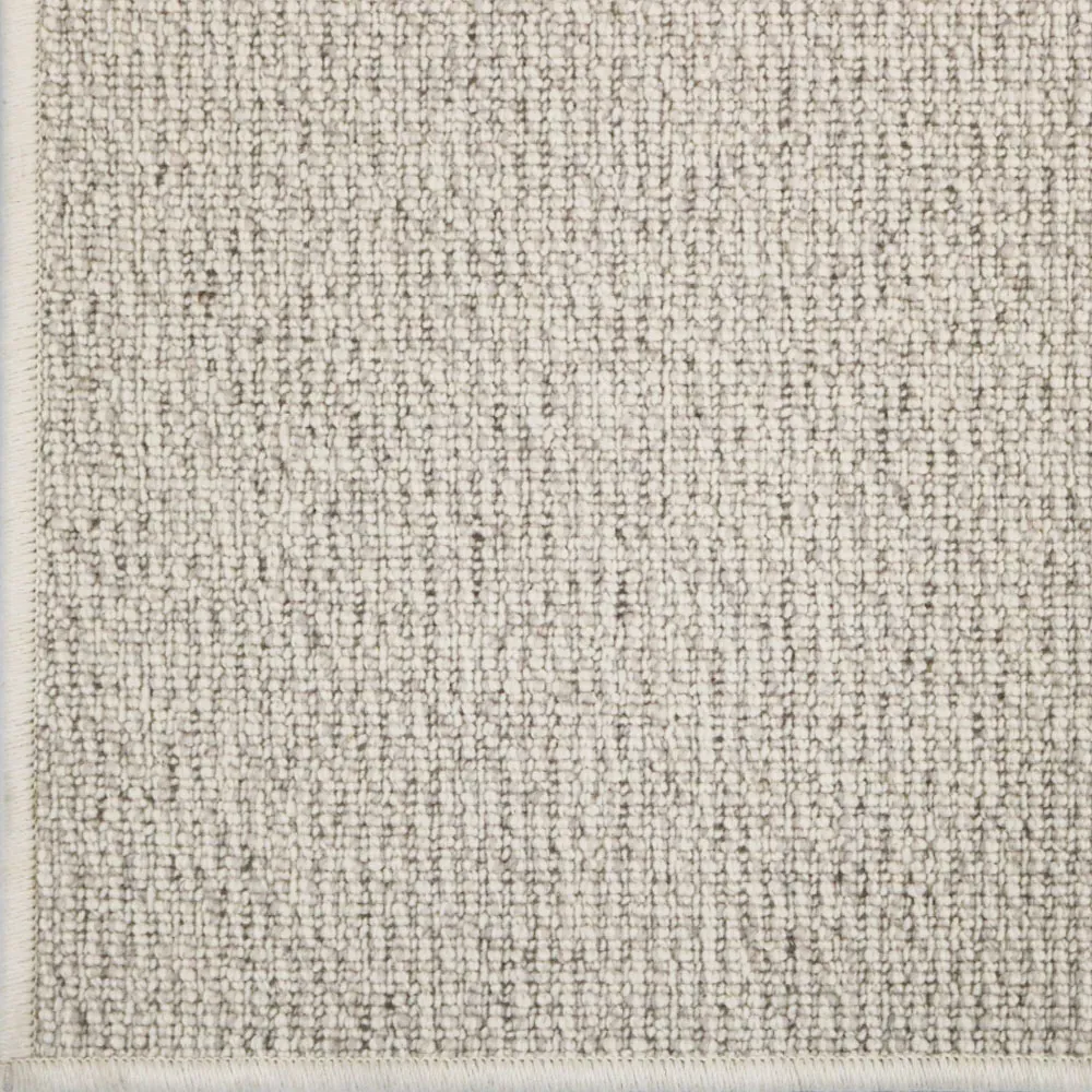 Fibreworks Camden Textured Solid Rug - Ivory, Wool