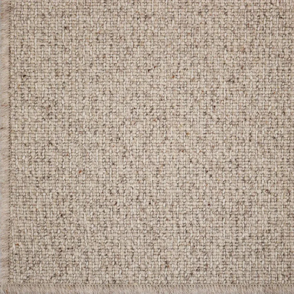 Fibreworks Camden Textured Solid Rug Sample - Warm Beige, Wool