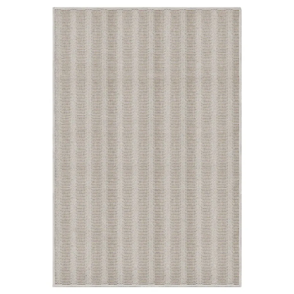 Fibreworks Clara 10x14 Geometric Rug - Taupe, Wool