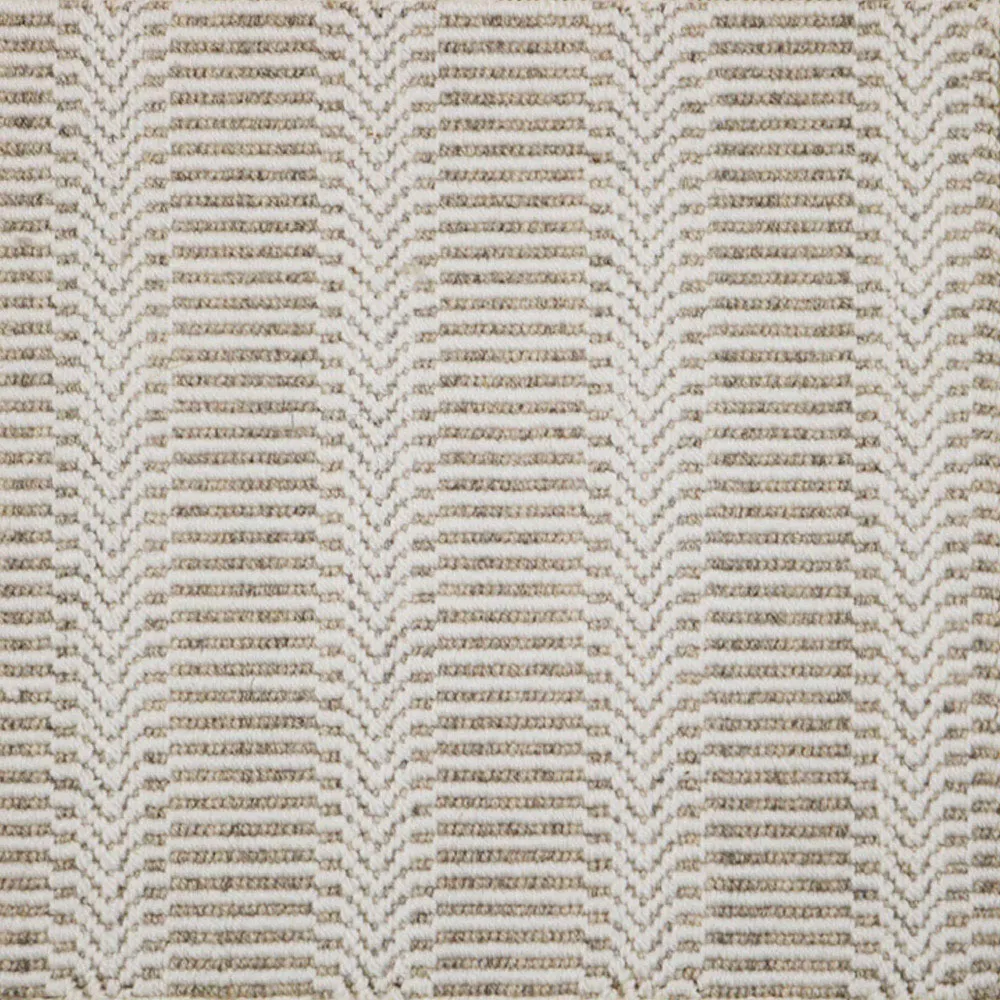 Fibreworks Clara 8x10 Geometric Rug - Taupe, Wool