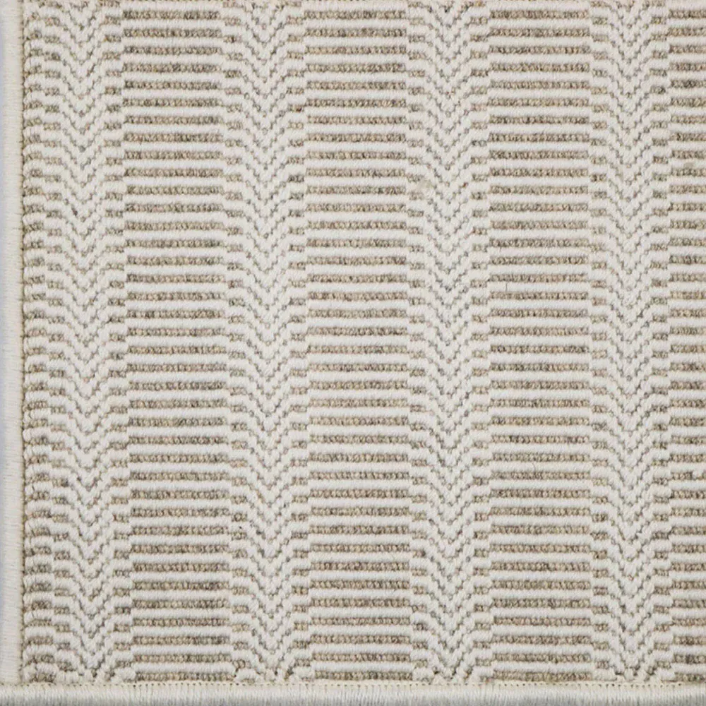 Fibreworks Clara 9x12 Geometric Rug - Taupe, Wool