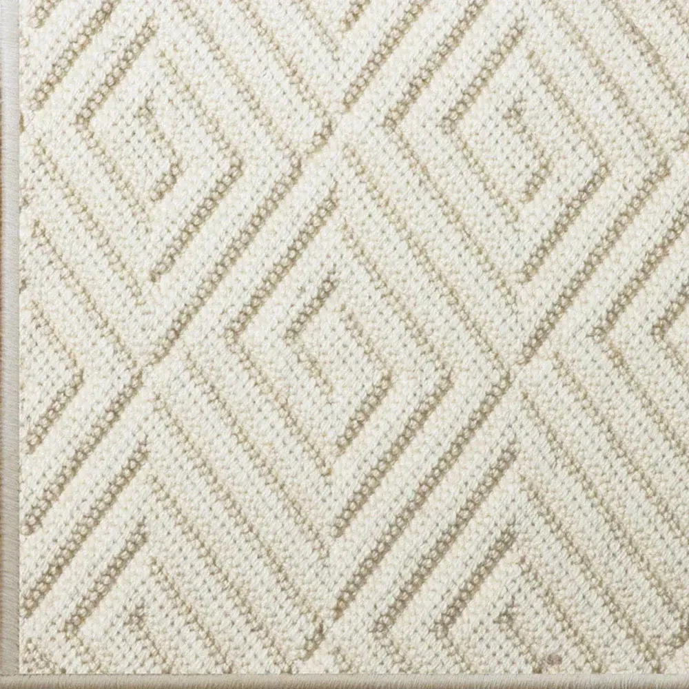 Fibreworks Sloane Textured Solid Rug - Ivory, Wool