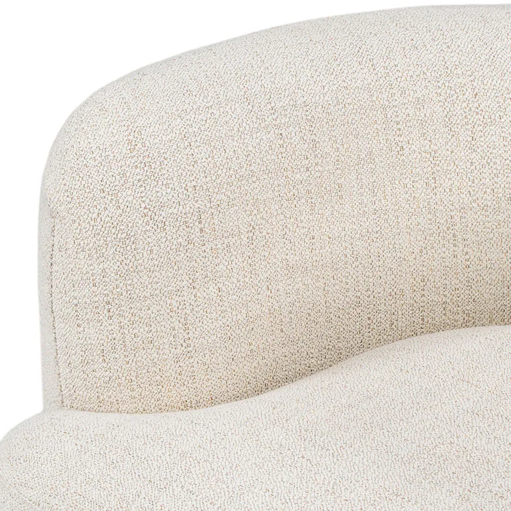 Fidella Barrel Chair - Beige, Ash Wood