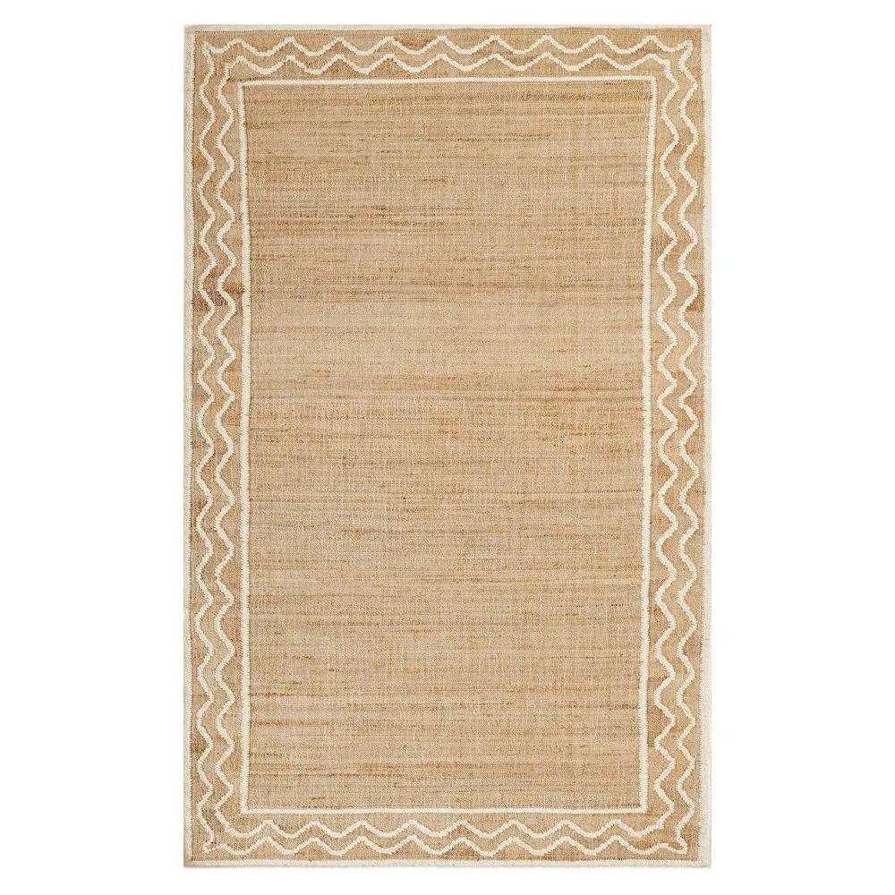 Fineas Patterned Jute Rug - Natural