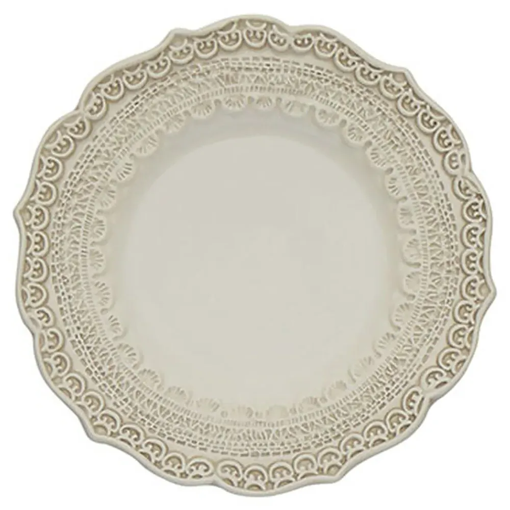 Finezza Bread Plate - Cream, Ceramic image