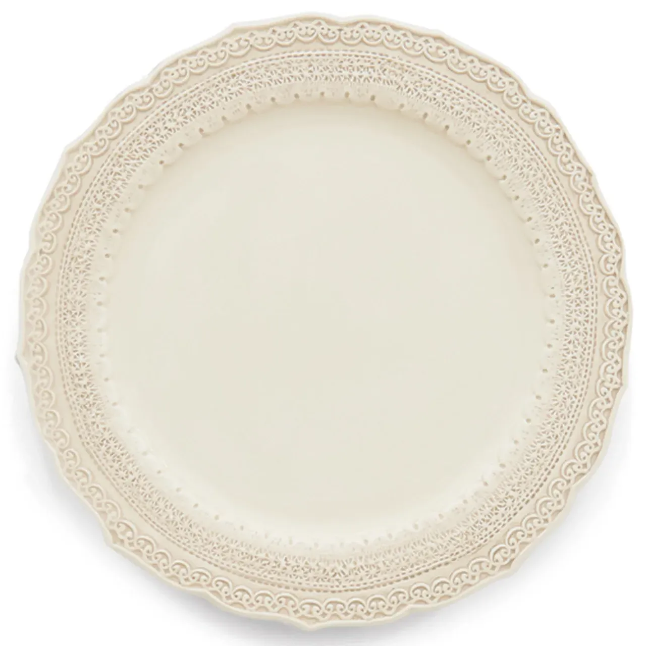 Finezza Dinner Plate - Cream, Ceramic